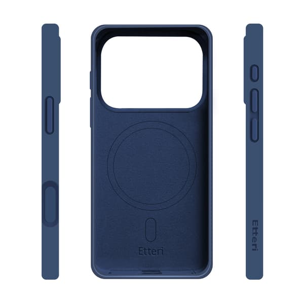 Etteri silikone MagSafe-cover til iPhone 17/18 Pro – Mørkeblå /