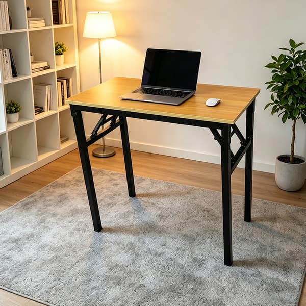 Hopfällbart bord 80×40×75 cm / fällbart skrivbord med stålram /