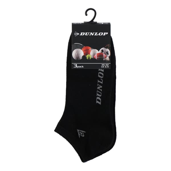 Dunlop Sneakersukat 3-par 43-46 - Musta