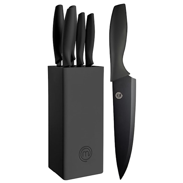 Masterchef Knivset med 5 knivar i ett knivblock - Känd från Sve