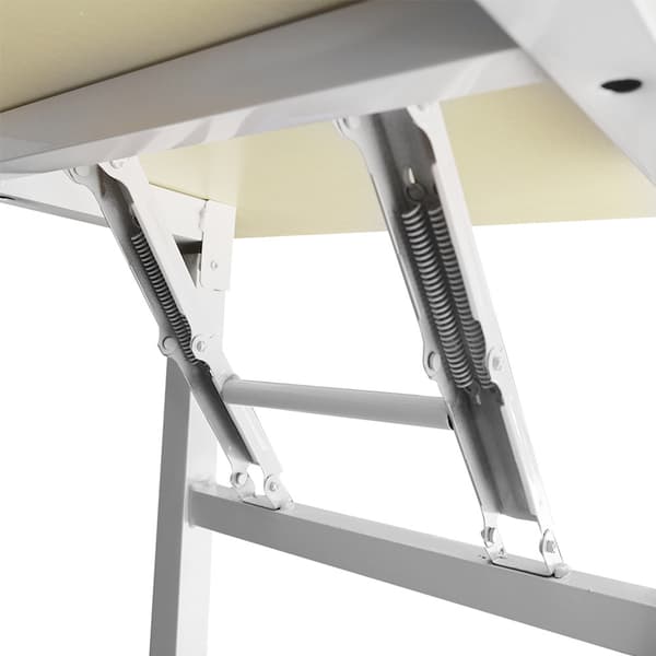 Klapbord 100x60x75cm - hvid eg