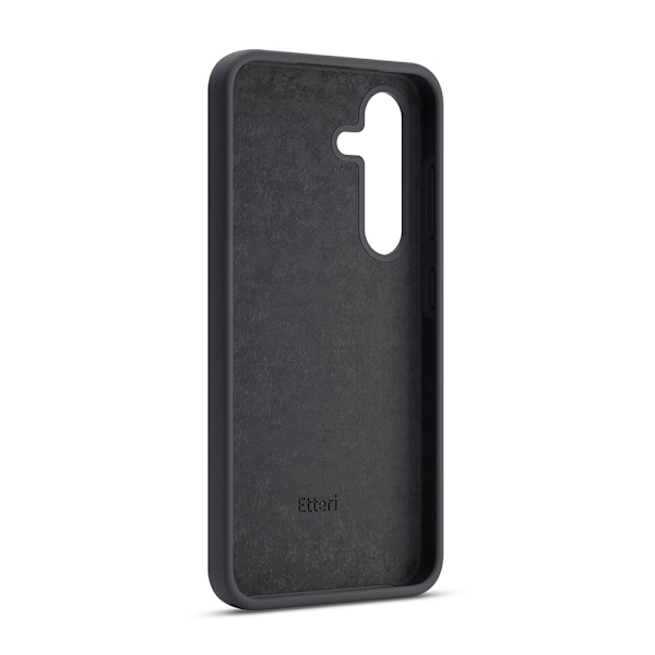 Etteri silikoneetui med mikrofiberforing til Samsung Galaxy S25