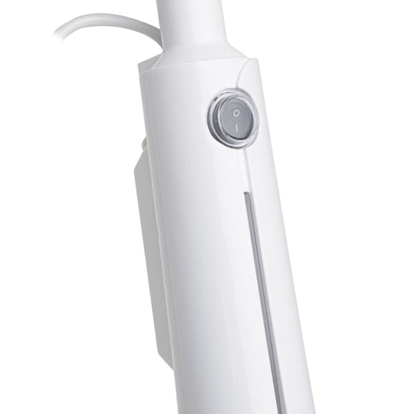 1300 W dampmoppe med trekantet hoved og 7 meter ledning - Hvid