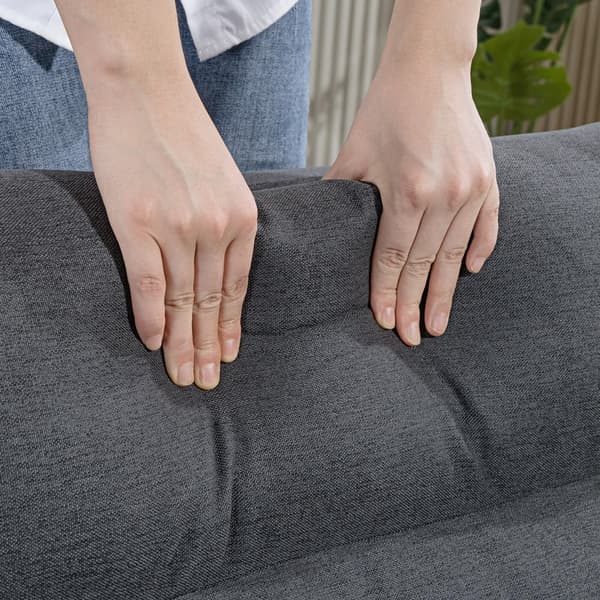 Foldbar loungestol med sengefunktion / gulvstol med justerbart