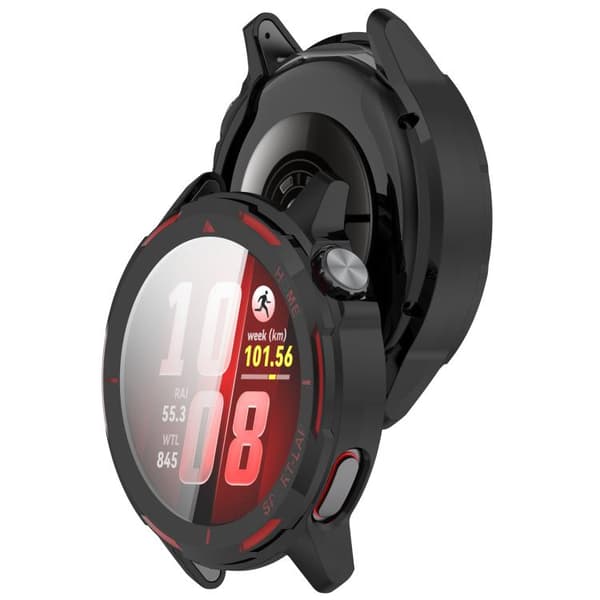 TPU-beskyttelse til Huawei Watch GT Runner 2 – Svart / Urskal m