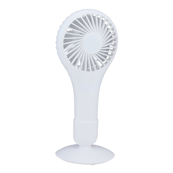 Håndholdt ventilator - hvid, kompakt og bærbar