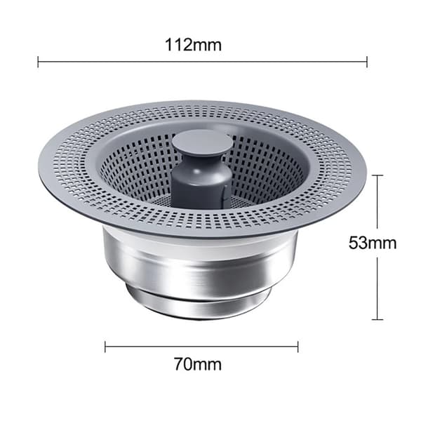 Diskhopropp 112 mm i rostfritt stål och ABS