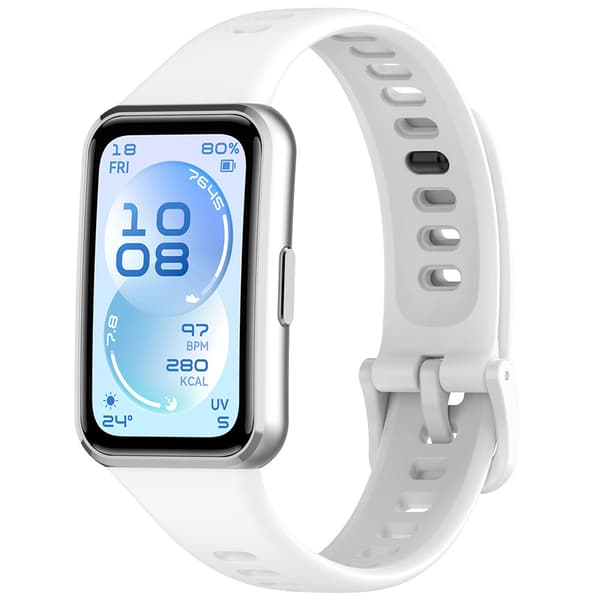 Klockarmband i silikon för Huawei Band 11 Pro - Vit / Klockarmb
