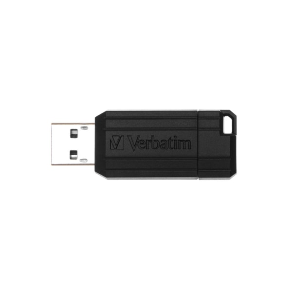 Verbatim PinStripe USB-hukommelse 32GB Sort