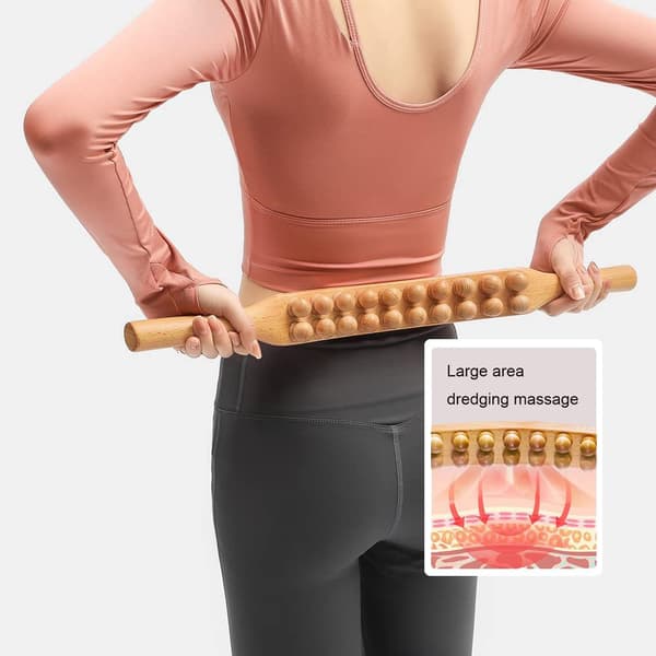 Gua Sha Massagepinne i trä 58cm