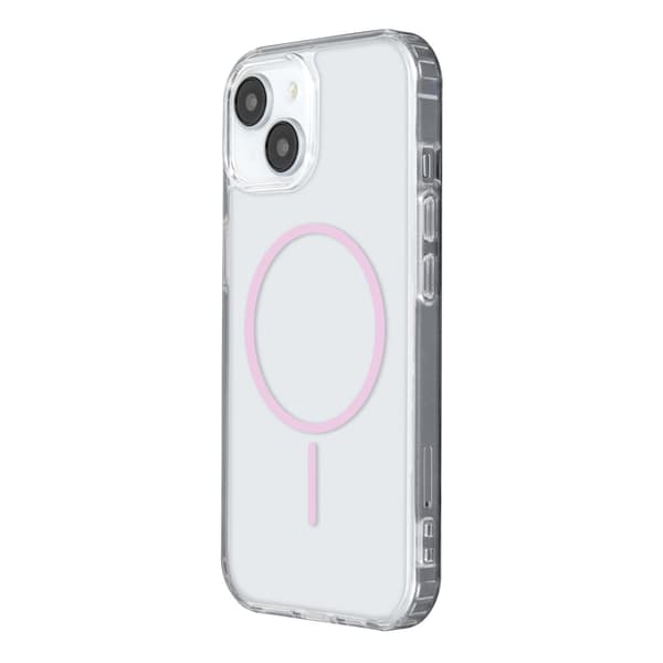 MagSafe-kotelo iPhone 17 Pro – vaaleanpunainen / läpinäkyvä