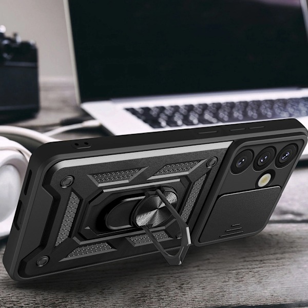 Bagcover med kamerabeskyttelse og mobilring til Samsung Galaxy