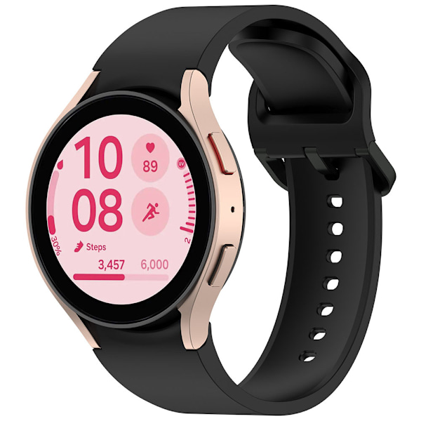 Silikonearmbånd til Samsung Galaxy Watch 6 - Sort