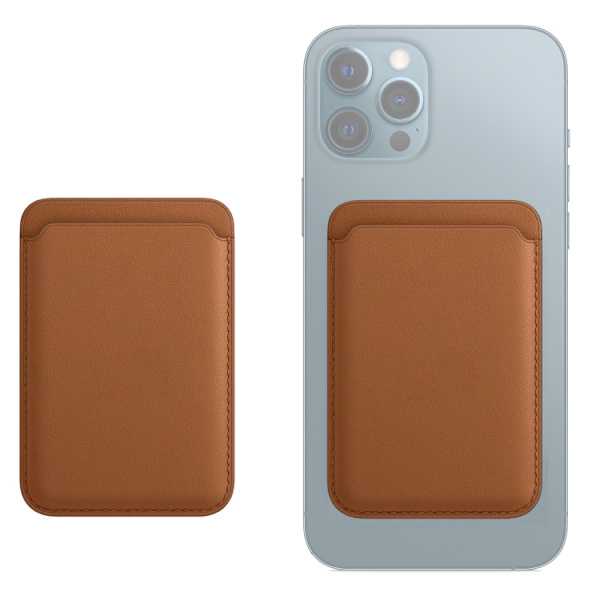 Kortholder med magnet til Iphone - Brun
