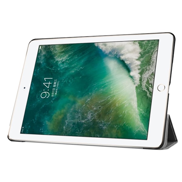 Kotelo jalustalla iPad 9.7" (2017) / 9.7" (2018) - Musta