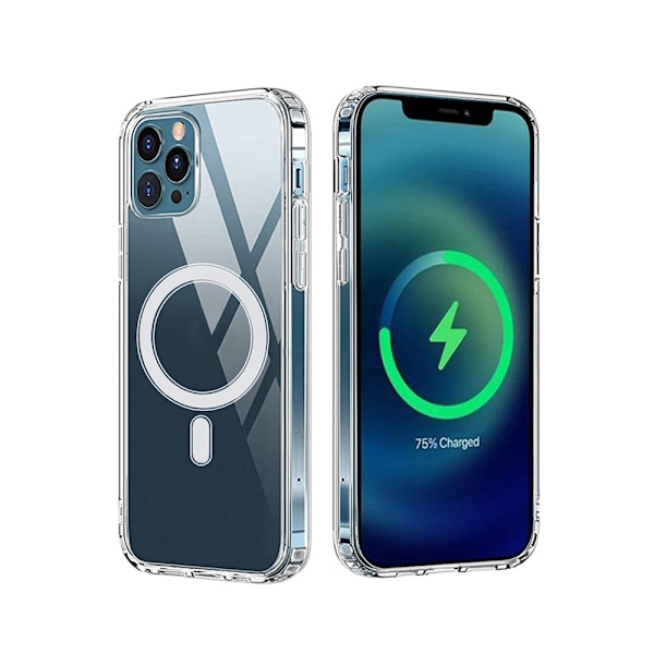 Ohut takakuori Magsafe-moduulilla iPhone 16 Pro:lle - Kirkas
