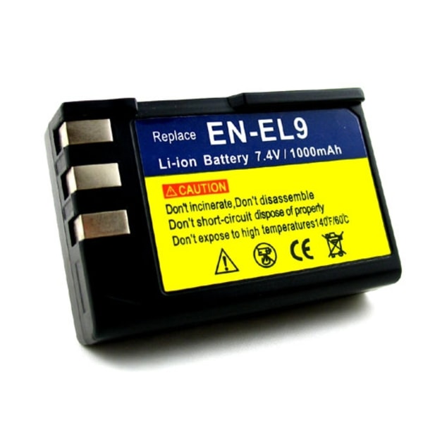 Batteri EN-EL9 til Nikon D40 & D40X m.m.