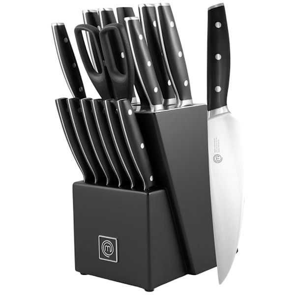 Masterchef Preformance-knivsæt med 15 knive i en knivblok - Sva