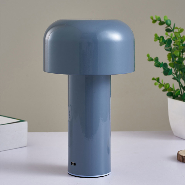 Batteridrevet LED-bordlampe - Grå, genopladelig