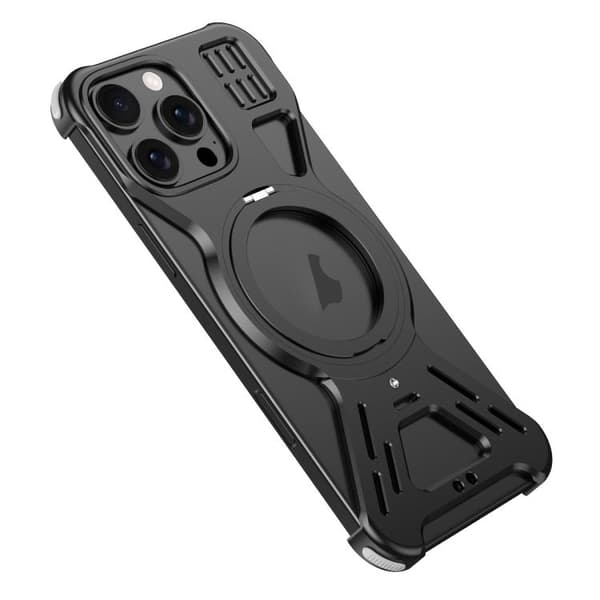 Armor mobilcover med ringholder til iPhone 16  – Sort