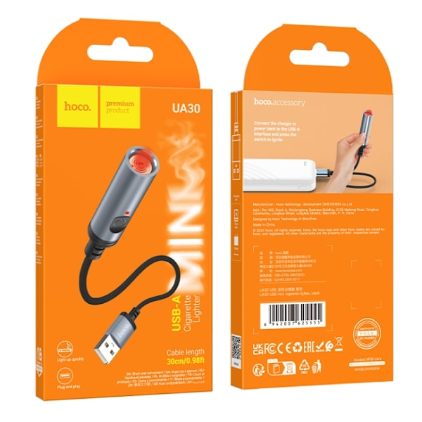 Cigarettändare med USB och flexibel design