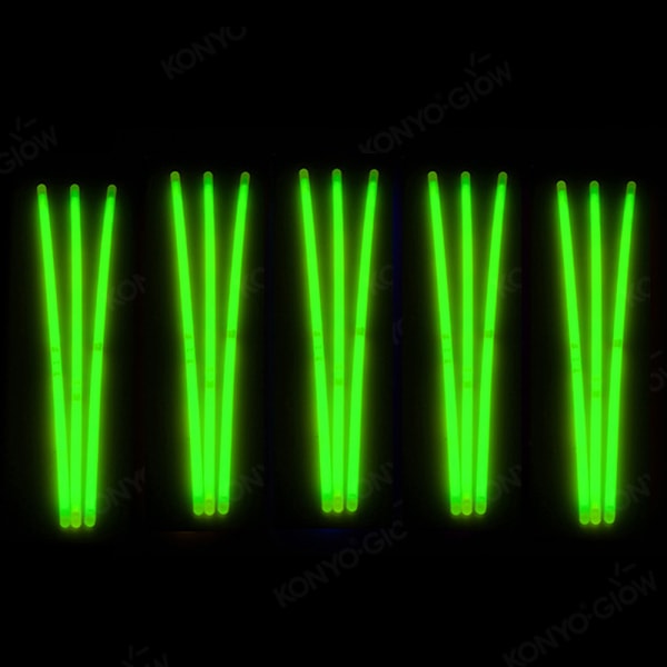 Glowsticks 100-Pack armband i Grön färg