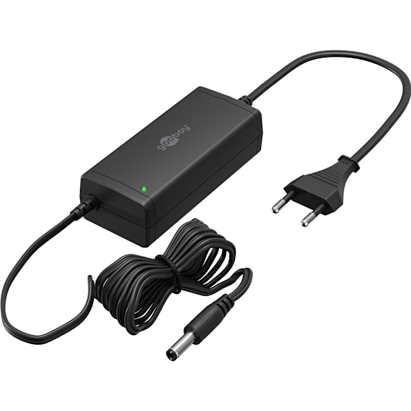 Goobay strømadapter 12V 36W 3A 5,5x2,5mm stik Sort