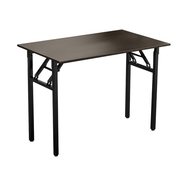 Sammenklappeligt skrivebord 100x60x75cm - Sort Valnød