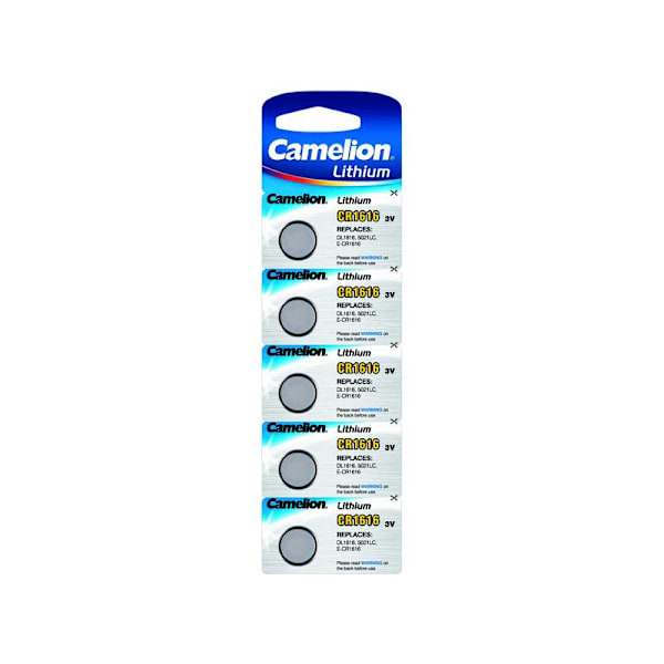 Camelion CR1616 / DL1616 Knapcellebatteri Pakke med 5 stk.