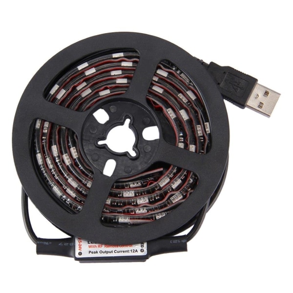 TV-belysning / LED-slinga med fjärr - 12W 60 LEDs SMD 5050 RGB