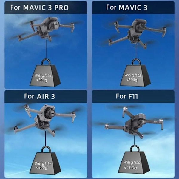 Air Drop System för DJI Mini 4 Pro / 3 Pro / Air 3 / Mavic 3 –
