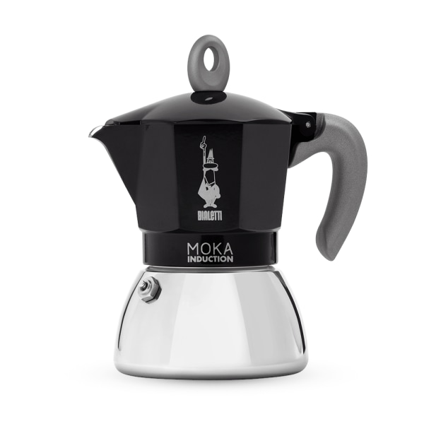 Bialetti Mokabryggare Induktion, Svart - 4 koppar