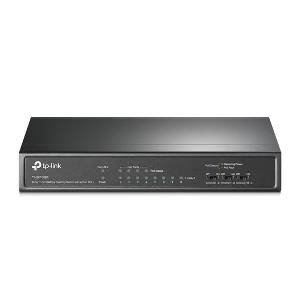TP-LINK TL-SF1008P V5 8-portars Fast Ethernet-switch med PoE 10