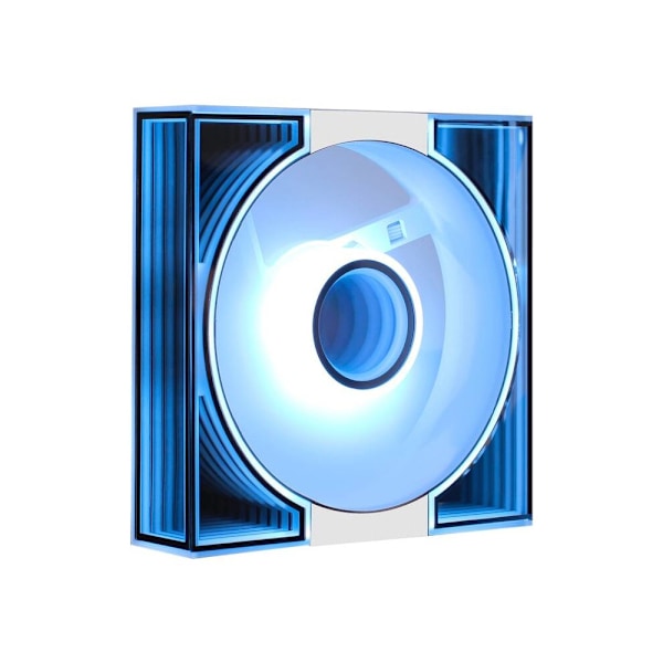 Darkflash DM8 Chassis Fan med ARGB 120mm - Hvid