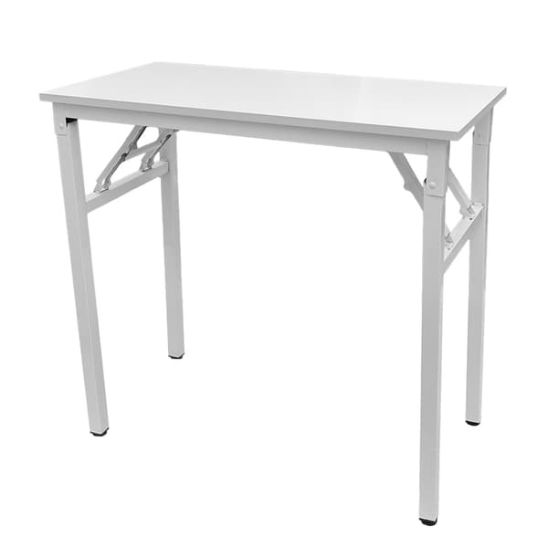 Hopfällbart bord 80×40×75 cm / fällbart skrivbord med stålram /