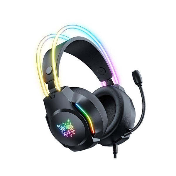 Onikuma X26 Gaming Headset med LED og støjreducerende mikrofon