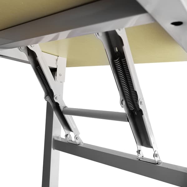 Klapbord 120x60x75cm - hvid eg
