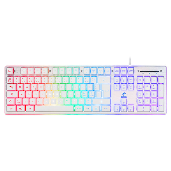 Deltaco Gaming RGB-näppäimistö - Valkoinen