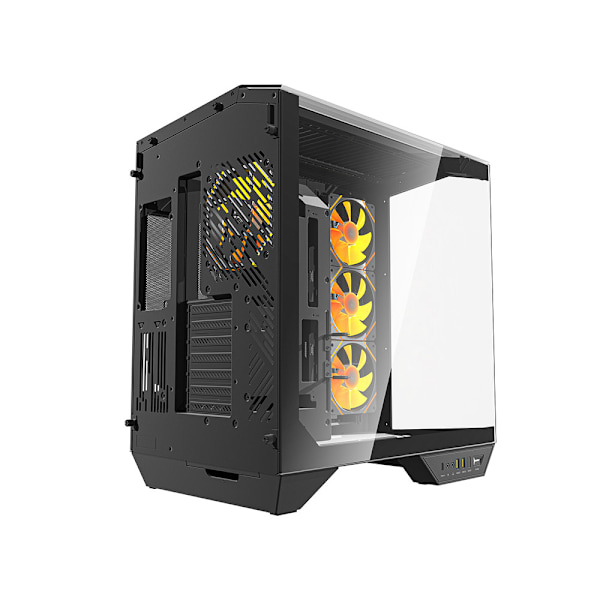 Darkflash DY470 computerchassis med 4 ARGB-blæsere - sort