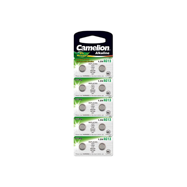 Camelion Knappcell paristot AG13 / SR44 / 1166A / LR44 - 10 pak