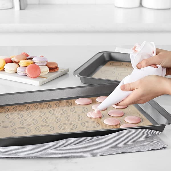 Bakmatta silikon 2-pack / återanvändbar non-stick bakunderlägg