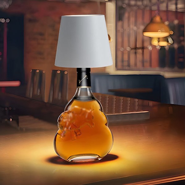 Uppladdningsbar lampskärm för flaska med LED och 3 färglägen -