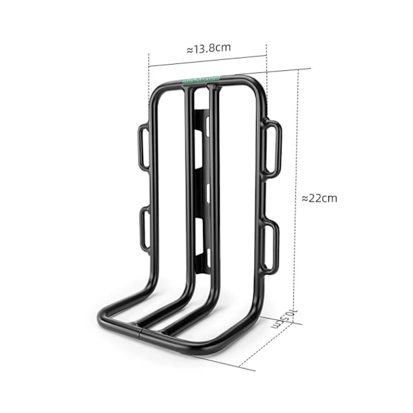 Rockbros cykelgaffelpakkeholder - sort