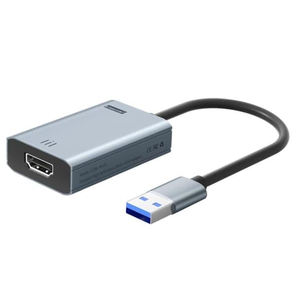 Lemorele LC06 Plus USB–HDMI-sovitin / videosovitin näytölle, te
