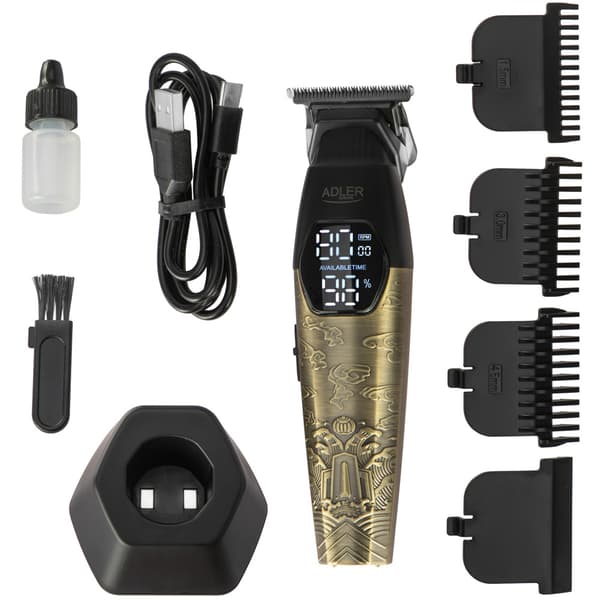 Adler skäggtrimmer / Skägg- och mustaschtrimmer / USB-C-trimmer