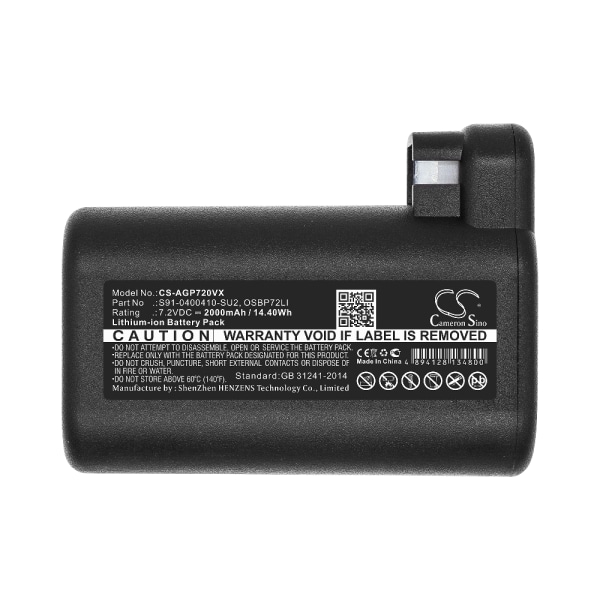 Erstatningsbatteri S91-0400410-SU2, OSBP72LI, OSBP72LI25 til AE