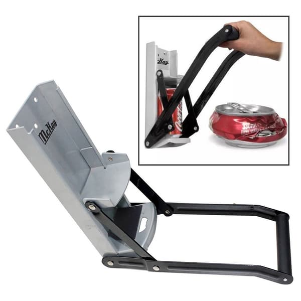 Dåseknuser / dåsepresser til 33 cl aluminiumsdåser med oplukker