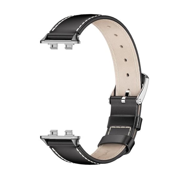 Læderarmbånd til Huawei Band 11/11 Pro – Svart / læderrem til a