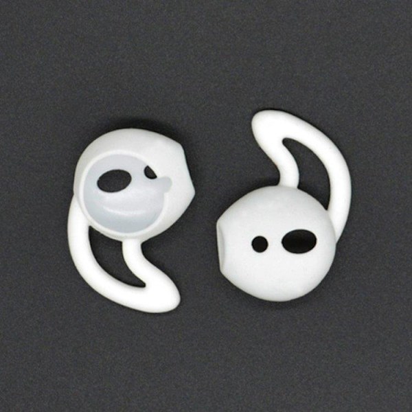 Silikon-earhooks för Apple AirPods - Vita