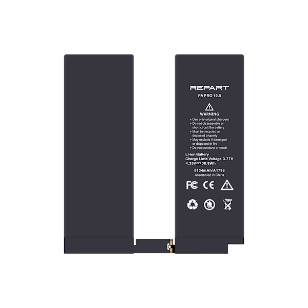 Batteri til Apple iPad Pro 10,5" 8134mAh med smart chip og hurt